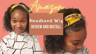 How to Make Your Headband Wig look NaturalAmazon Headband Wig Review and Install [upl. by Vedetta]