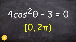 Find the solutions to a trig equation between 0 and 2pi [upl. by Cecile163]