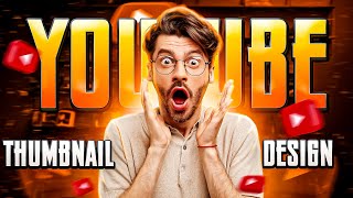 How to make a thumbnail for youtube videos  Photoshop Tutorial  Youtube Thumbnail Design tutorial [upl. by Eanram]