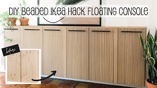 DIY IKEA Hack  Modern Floating Console [upl. by Wilcox470]