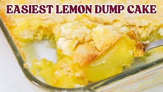 Easiest Lemon Dump Cake [upl. by Chirlin983]