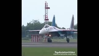 Russian Knights Aerobatic Team at LIMA airforce su35 fighter knights airshow aviation [upl. by Robi]