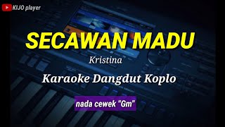 SECAWAN MADU  Kristina  Karaoke Dangdut Koplo  nada Cewek quotGm [upl. by Rratsal742]