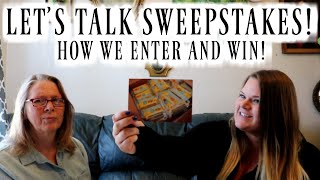 HOW TO ENTER AND WIN SWEEPSTAKES  CHATTING ABOUT OUR HOBBY [upl. by Drofwarc]