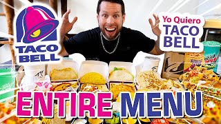 Eating the Entire Taco Bell Menu 10000 Calorie Challenge [upl. by Renckens]