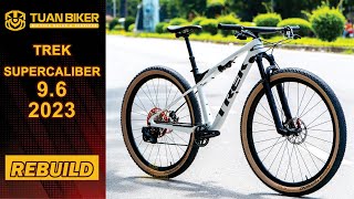 Trek Supercaliber 96 white color 2023 CUSTOM  TUANBIKER [upl. by Akihsay]