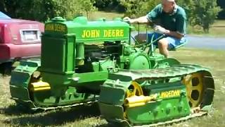 BO LINDEMAN John Deere 1946 Crawler Tractor WIDETRACK Dozer SOLD Aug 2011 to New Zealand [upl. by Croydon]