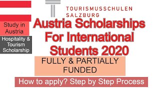 Austria Scholarships For International Students 2020 Fully Funded [upl. by Christianna401]