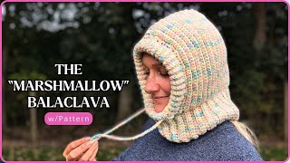 MARSHMALLOW BALACLAVA  Crochet Balaclava Tutorial  Balaclava Pattern [upl. by Ardeha888]