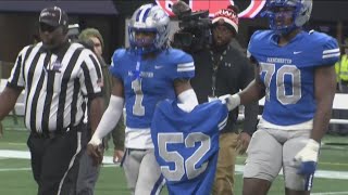 Georgia high school football player found dead before high school state title game honored [upl. by Kcirreg]