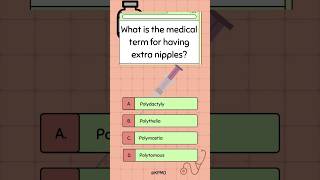 👀 This Rare Condition Gives People Extra Nipples—Do You Know the Medical Term brainteasers trivia [upl. by Atekal]