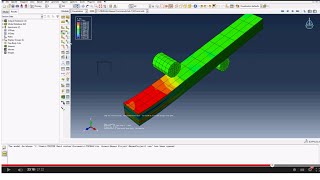 Tutoriel AbaqusContrainte résiduelle dans une poutre  Residual stress in a beam [upl. by Reiche]