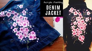 acrylic painting  easy fabric painting with acrylics  art  beginners painting [upl. by Clayson155]