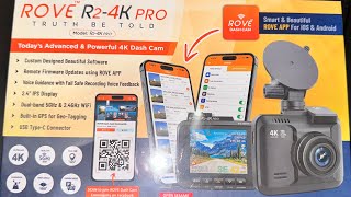 Rove R24k Pro DashCam unbox and review Amazon link in description [upl. by Ylrebma562]