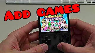 Anbernic  How to add games Roms for Emulator RG35XX plus [upl. by Saref258]