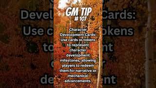 GM Tip 107 Character Development Cards Enhancing RPG Progression with Milestone Tokens [upl. by Pedersen961]