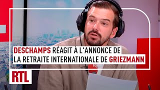 Didier Deschamps réagit à lannonce de la retraite internationale dAntoine Griezmann [upl. by Nay]