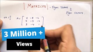 Eigen Values and Eigen Vectors in HINDI  2024  Matrices [upl. by Eimmaj15]