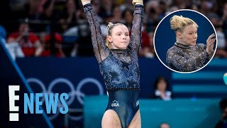 Gymnast Jade Carey SHARES Why She Fell During Floor Routine  2024 Olympics  E News [upl. by Ahseuqal]