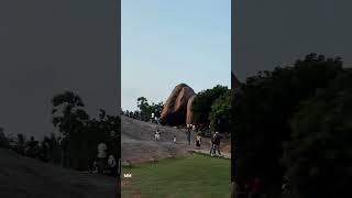 Krishnas Gigantic Butterball 250 Ton balancing rock at Mahabalipuram trend viralshorts krishna [upl. by Keyes]