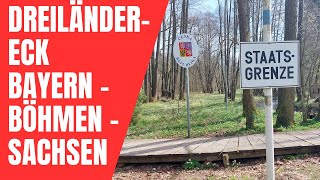 🚶🏽‍♂️Dreiländereck Bayern  Böhmen  Sachsen bei Regnitzlosau im Landkreis Hof Saale  Oberfranken [upl. by Ynaffi]