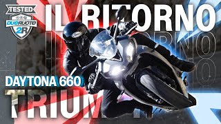 Triumph Daytona 660 il test come va pregi e difetti il prezzo [upl. by Karna254]