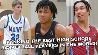 RANKING THE BEST HIGH SCHOOL BASKETBALL PLAYERS IN THE WORLD ESPNs Rankings Regardless of Class [upl. by Gav]