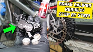 How To Rebuild Brake Caliper Shimano XT [upl. by Bertrand]