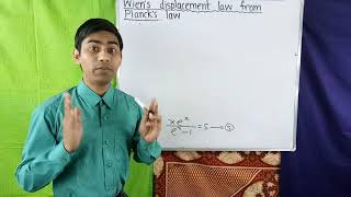 Wiens displacement law from Plancks law of radiation [upl. by Deth]