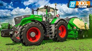 LS22 Ballen Ernte Action  XXL Farm 75  FARMING SIMULATOR 22 [upl. by Baoj]