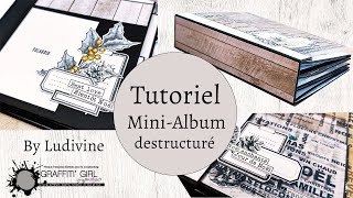 Tutoriel mini album déstructuré facile à réaliser 25 [upl. by Skippy326]