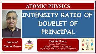 ATOMIC PHYSICS  INTENSITY RATIO OF DOUBLET OF PRINCIPALTRIPLET OF DIFFUSE AND FUNDAMENTAL SERIES [upl. by Benioff]