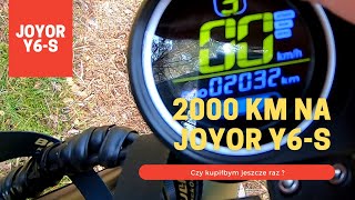 2000 km hulajnogą elektryczną Joyor Y6s  jeździ to jeszcze [upl. by Dempsey]