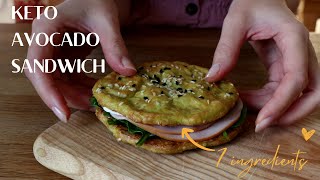 Ditch the Bread for an Avocado Bun ketomeals breakfastidea nobreadsandwich nocarbdiet [upl. by Khanna]