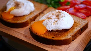 Anyone Can Make This  Perfectly Poached Eggs  Ingredients Water and Eggs  No Vinegar [upl. by Ahseyi]