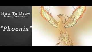 How to draw  Fantasy Creatures 16 Phoenix [upl. by Allare438]