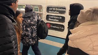 Train of many colors Redbird ride 125th st to chambers st Manhattan ny 121122 [upl. by Debra]