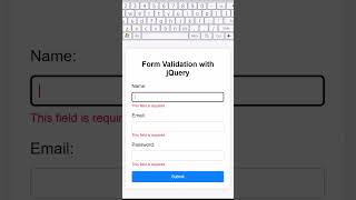 Form Validation with jQuery  jQuery Validation Plugin Tutorial asmr jquery coding [upl. by Leksehc]