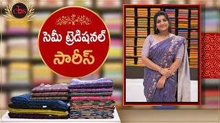 Semi Traditional Sarees  Best Price Buy Online  CBS Shopping Mall [upl. by Sidnac]