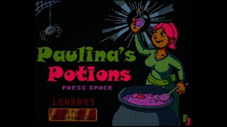 Paulinas Potions final version  Short gameplay  Amstrad CPC [upl. by Aydiv]