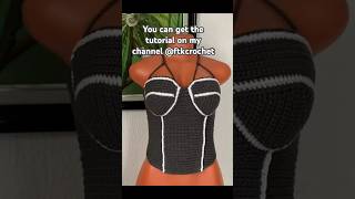 Crochet Corset tutorial on my channel ftkcrochet crochet corset handmade [upl. by Ettennej]