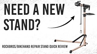 New Bike Stand Day Unboxing the RockBrosBikehand Bicycle Repair Stand [upl. by Galen]