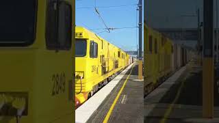 2849 passing through Caboolture station with small toot and still jumped scared me [upl. by Fai]