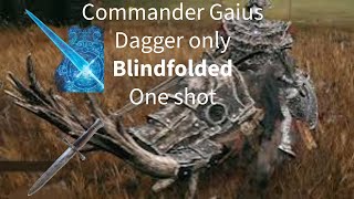 Commander Gaius dagger only BLINDFOLDED one shot [upl. by Seltzer]