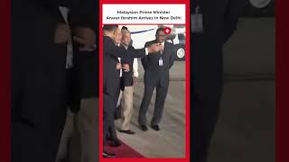 Malaysian Prime Minister Anwar Ibrahim Arrives In New Delhi For ThreeDay State Visit [upl. by Nickolaus]