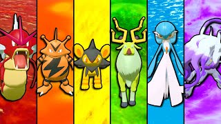 First To Get A Shiny Pokemon Rainbow Team Wins [upl. by Nalyac]