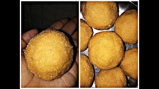 Besan ladoo recipe in Kannada with English subtitles Festival Sweet recipes [upl. by Aryl]