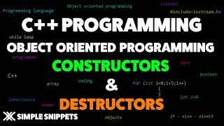 Constructors amp Destructors in C Programming  Object Oriented Programming Concepts [upl. by Dnomso]