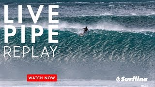 Pipeline Hawaii March 27th 2017  Unedited Raw Footage from Surflines Live Session at Pipeline [upl. by Nordna]