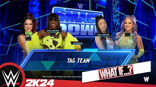 WWE smackdown 011124 WHAT IF  Bayley amp Naomi VS Candice Lerae amp Indi Hartwell [upl. by Nimar]